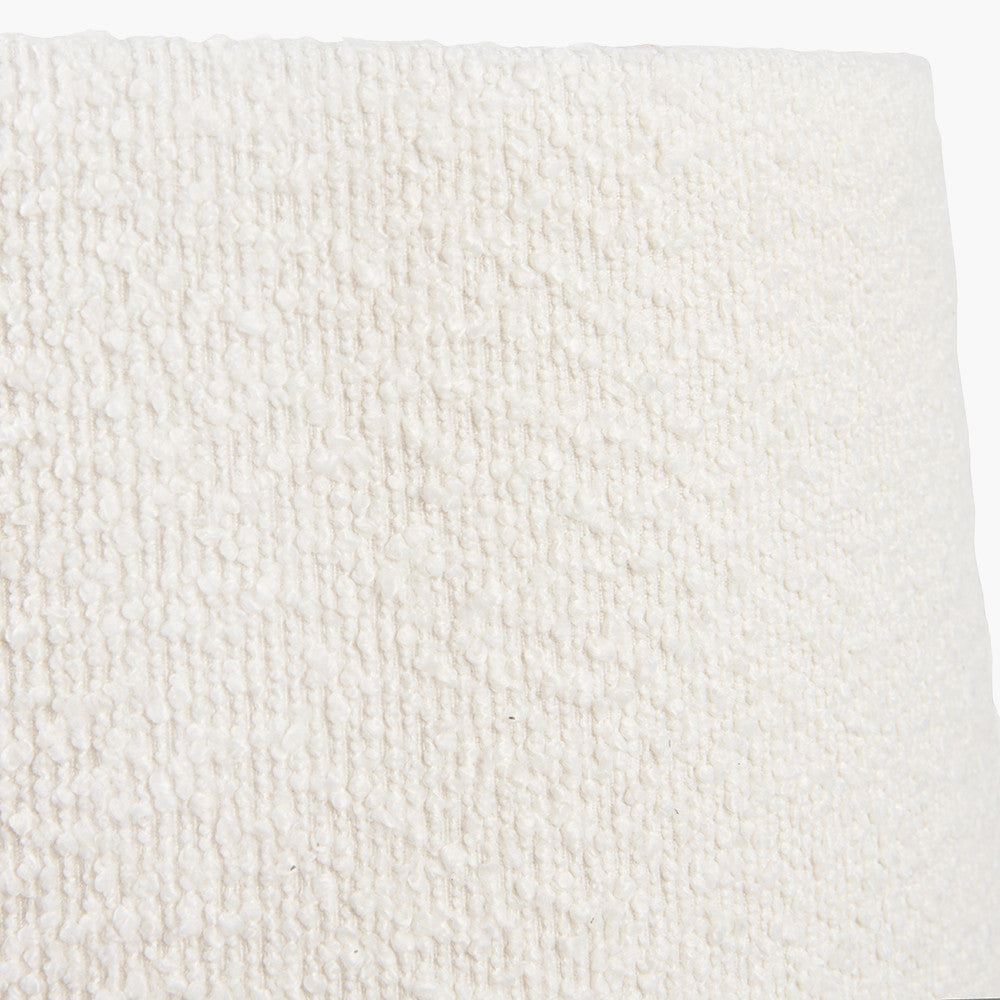 Martigues 35cm White Boucle Tapered Lampshade